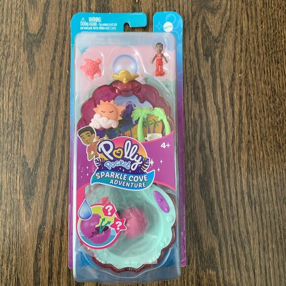 Polly Pocket‎ Sparkle Cove Adventure Mattel Compact Toy Beach Summer - Picture 1 of 6